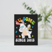 おもしろい復活祭バニー自閉症意識10th B 案内ポストカード (スタンド正面)