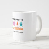 おもしろい微生物学マグ遊- ジャンボコーヒーマグカップ (正面右)