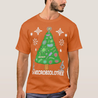 おもしろい微生物学者クリスマスツリー微生物学Q Tシャツ