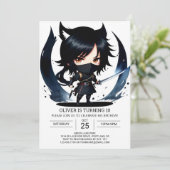 おもしろい忍者シークレットエージェント誕生日 招待状 (スタンド正面)