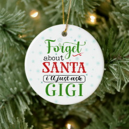おもしろい忘れSanta Gigiクリスマス装飾 セラミックオーナメント