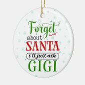 おもしろい忘れSanta Gigiクリスマス装飾 セラミックオーナメント (左)