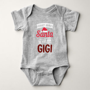 おもしろい忘れSanta/GigiベビーBodysuitについて ベビーボディスーツ