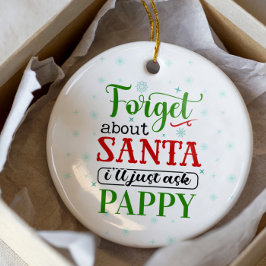おもしろい忘れSanta PAPPYクリスマスオーナメント セラミックオーナメント