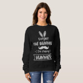 おもしろい忘れThe Bunnies I's Chasing Hunnies Easte スウェットシャツ (正面フル)