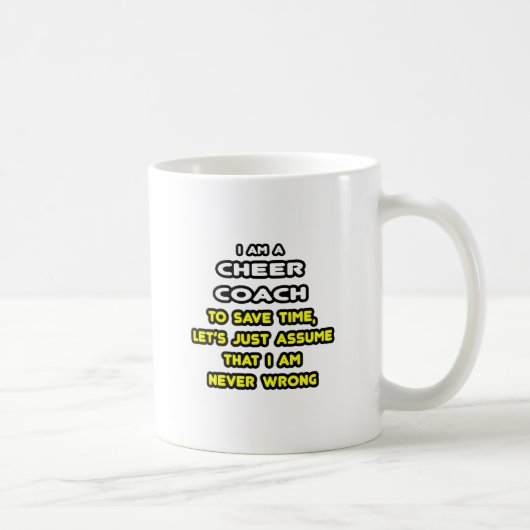 おもしろい応援コーチTシャツとギフト コーヒーマグカップ (右)
