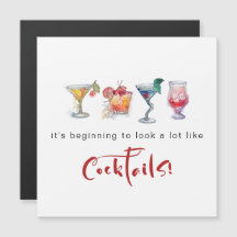 おもしろい応援トザシーズンカクテルホリデーカード