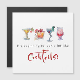 おもしろい応援トザシーズンカクテルホリデーカード