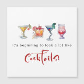 おもしろい応援トザシーズンカクテルホリデーカード (正面)