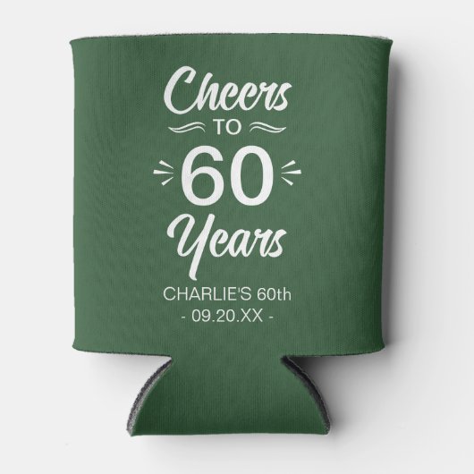 おもしろい応援マイルストーン誕生日 缶クーラー (正面)