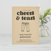 おもしろい応援&涙ビールゴーイング遠くにパーティー 招待状 (スタンド正面)