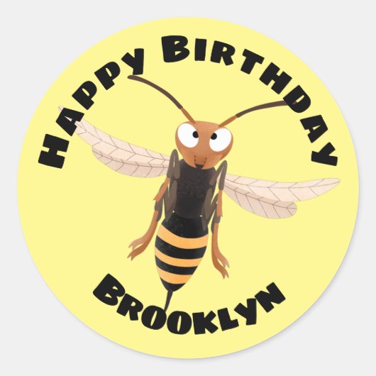 おもしろい怒イラストレーション教室 ラウンドシール (正面)