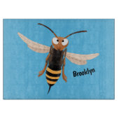 おもしろい怒イラストレーション カッティングボード (正面)