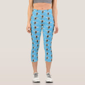 おもしろい怒イラストレーション カプリレギンス (正面)