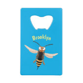 おもしろい怒イラストレーション クレジットカード栓抜き (正面)