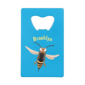 おもしろい怒イラストレーション クレジットカード栓抜き (裏面)