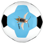 おもしろい怒イラストレーション サッカーボール (回転)