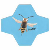 おもしろい怒イラストレーション サッカーボール (フラット)