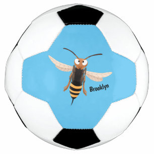 おもしろい怒イラストレーション サッカーボール
