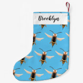 おもしろい怒イラストレーション スモールクリスマスストッキング (裏面)