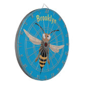 おもしろい怒イラストレーション ダーツボード (正面左)