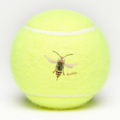 おもしろい怒イラストレーション テニスボール (裏面)