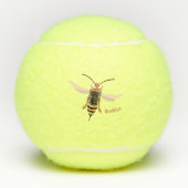 おもしろい怒イラストレーション テニスボール (正面)