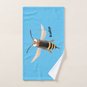 おもしろい怒イラストレーション バスタオルセット (ハンドタオル)