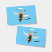 おもしろい怒イラストレーション バッジ (Front & Back)