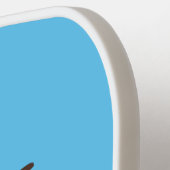 おもしろい怒イラストレーション ピックルボールラケット (左詳細)