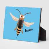 おもしろい怒イラストレーション フォトプラーク (側面)