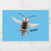 おもしろい怒イラストレーション フードラベル (シングルラベル)