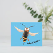 おもしろい怒イラストレーション ポストカード (スタンド正面)