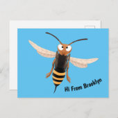 おもしろい怒イラストレーション ポストカード (正面/裏面)