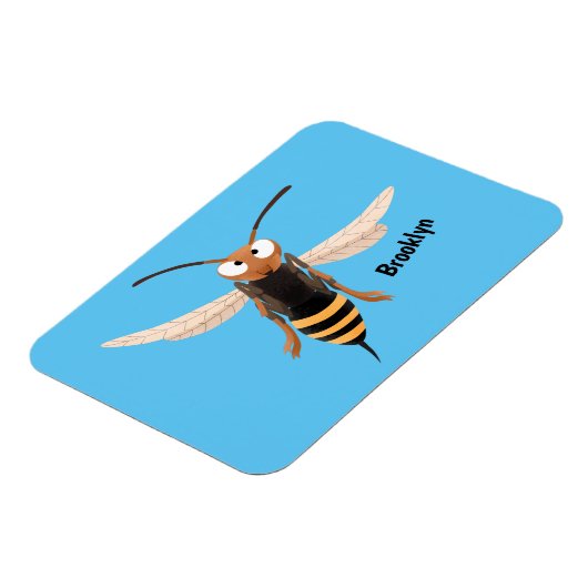 おもしろい怒イラストレーション マグネット (左側)