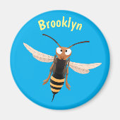 おもしろい怒イラストレーション マグネット (正面)