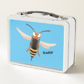 おもしろい怒イラストレーション メタルランチボックス (裏面)