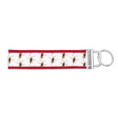 おもしろい怒イラストレーション リストバンドキーホルダー (鍵右)