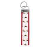 おもしろい怒イラストレーション リストバンドキーホルダー (鍵トップ)