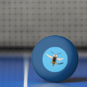 おもしろい怒イラストレーション 卓球ボール (ネット)