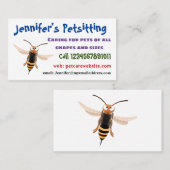 おもしろい怒イラストレーション 名刺 (正面/裏面)