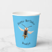 おもしろい怒イラストレーション 紙コップ (裏面)