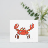 おもしろい怒カニ ポストカード (スタンド正面)