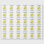 おもしろい怒ダック誕生日 ラッピングペーパー (フラット)