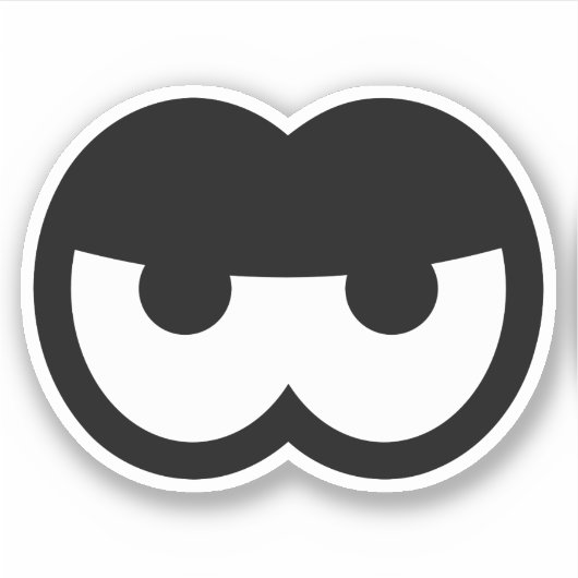 おもしろい怒漫画 シール (正面)