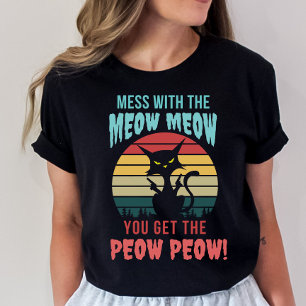 おもしろい怒猫ニャーとゴチャゴチャするな Tシャツ