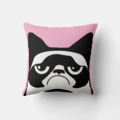 おもしろい怒猫 クッション (裏面)