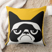 おもしろい怒猫 クッション (ブランケット)