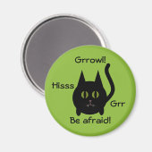 おもしろい怒猫 マグネット (正面/裏面)