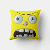 おもしろい怒顔装飾用クッション クッション (裏面)